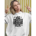 thumbnail image 2 of All American Mom Fireworks Hoodie Women -Image by Shutterstock, Female Medium, 2 of 4