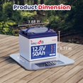 thumbnail image 2 of Timesub 12.8V 50Ah Pro LiFePO4 Battery, 12 Volt Lithium Batteries with Grade A Cells, 50A BMS, 6000+ Deep Cycles Lithium Iron Phosphate Perfect for Trolling Motor, Solar System, Off-grid (2-Pack), 2 of 8