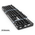 thumbnail image 2 of Mechanical Keyboard Gaming Keyboard | Blue Switch White Backlit Keyboard | 104 Keys US Layout | Wired Gaming Keyboard | Hot Swappable Mechanical Keyboard | PC Gaming Keyboards (Black), 2 of 6