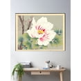 thumbnail image 2 of Zuigetsu Ikeda “Pink Camellia” Japanese Flower Art Poster Wall Art, Modern Wall Decor For Living Room Bedroom, 24x36 UNFRAMED, 2 of 3