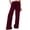 #266-Wine, variant on TaTaai Spring Summer Solid Color Women Casual Pants Cotton Linen Elastic Waist Straight Leg Breathable Lightweight Machine Washable No Fading Daily Wear Trousers Gift