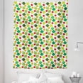 thumbnail image 1 of Ladybug Tapestry, Clover Leaves with Ladybugs Floral Celebration Saint Patrick Day Holiday Pattern, Fabric Wall Hanging Decor for Bedroom Living Room Dorm, 5 Sizes, Multicolor, by Ambesonne, 1 of 1