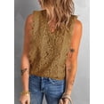 thumbnail image 3 of HOTAPEI Womens Tank Top Casual Sleeveless Tops Lace Tunic Tank Tops V Neck Summer Shirts Blouse, 3 of 7