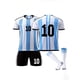 thumbnail image 2 of Piezas De Camiseta De Fútbol Argentina Para Niños, Camiseta Y Pantalones Cortos, Conjunto De Camisetas De Fútbol Juvenil (con Calcetines), 2 of 4