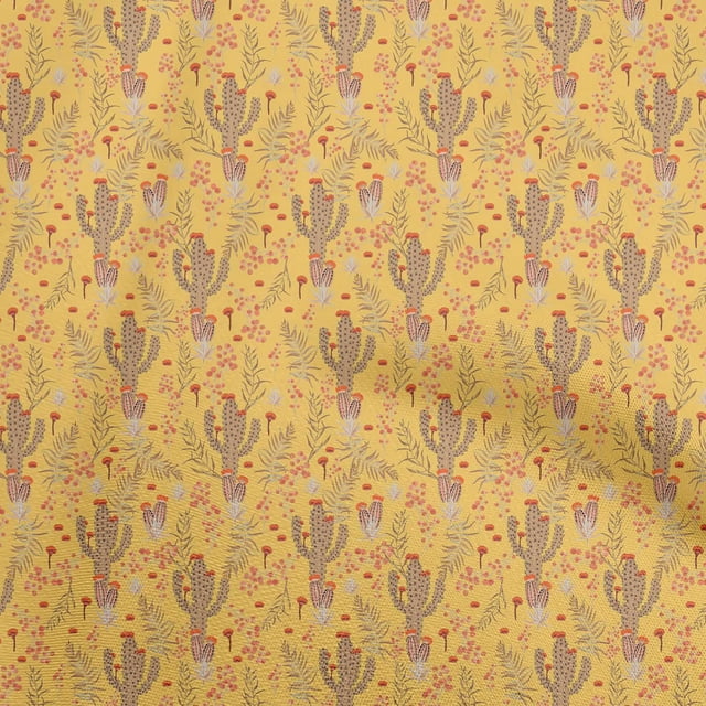 oneOone Rayon Orange Fabric Tropical Craft Projects Decor Fabric Printed By The Yard 56 Inch Wide