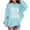 Blue, variant on Coerni Girls Trendy Hood Sweatshirts Hair Would Only Slow Me Down Long Sleeve Baggy Pullover Hoodies Preppy Graphic Clothes
