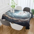 thumbnail image 5 of GZHJMY Sky Bird Rectangle Tablecloth, Waterproof Stain Wrinkle Resistant Washable Polyester Table Cover for Picnic Dinner Holiday Kitchen Party Decor, 60 x 90 in Home Decor, 5 of 7