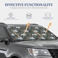 thumbnail image 4 of Haiem Cute Sloth Car Windshield Sun Shade (2 Pieces) Foldable Windshield Sun Shade Car Accessories for Truck SUV Pickup-Small, 4 of 7