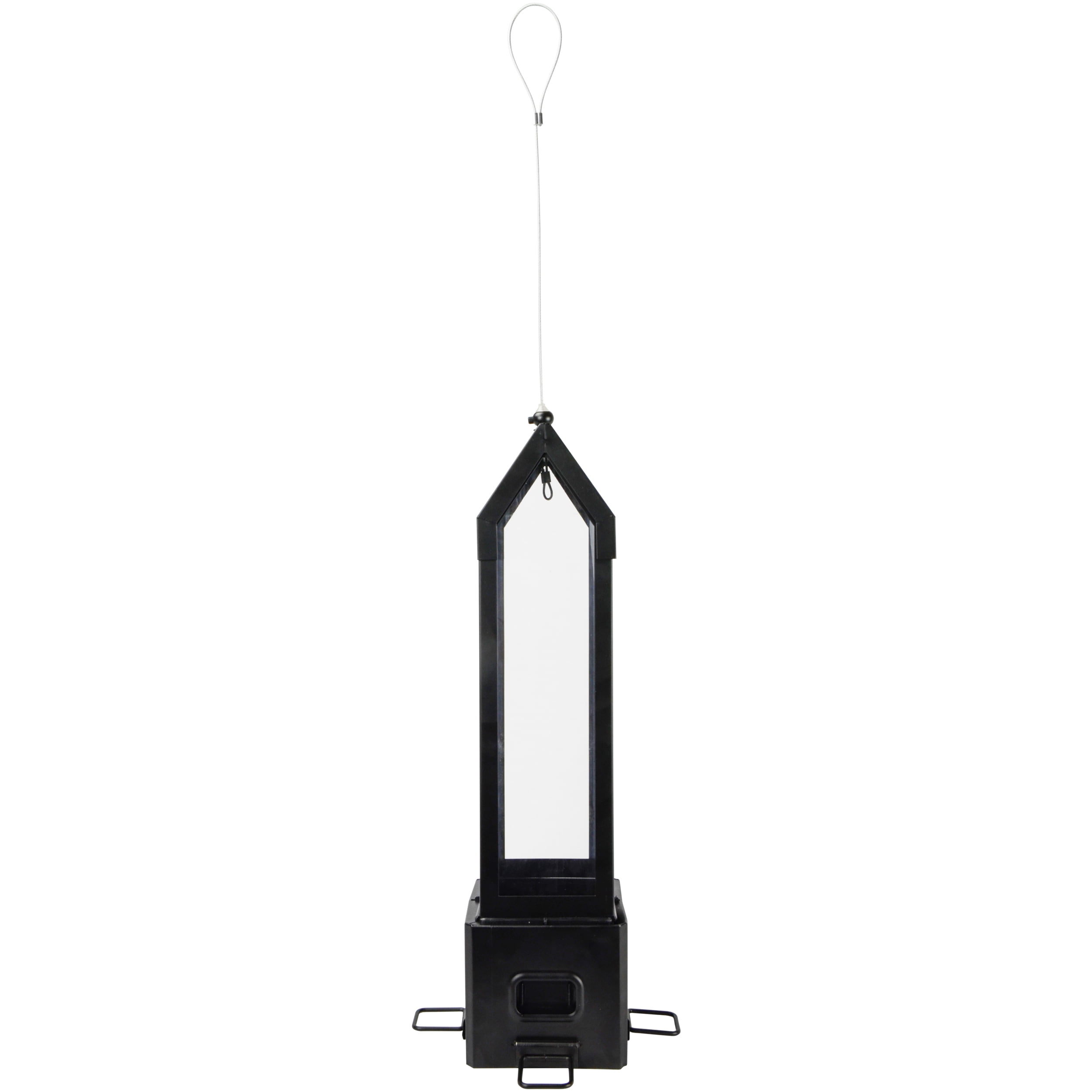 Squirrel Shield Metal Squirrel Proof Choice Lantern Feeder 3.1QT, Black