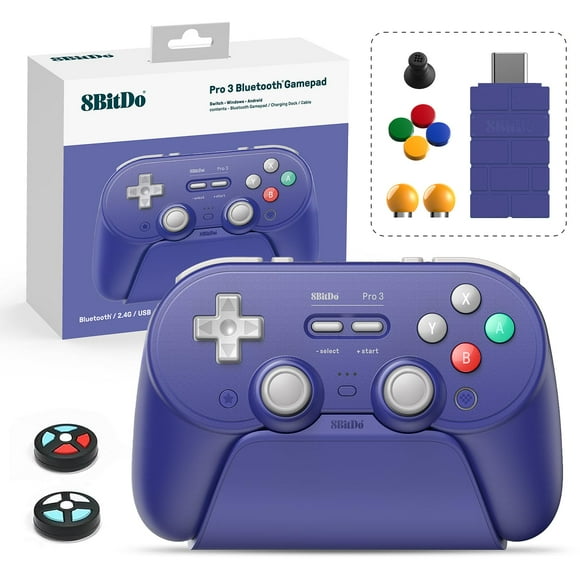 Controlador Inalámbrico 8Bitdo Pro 3 Bluetooth para Switch/PC/Android