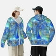 thumbnail image 6 of Haiem Peacock UPF 50+ Fishing Shirts for Men Long Sleeve UV Sun Protection Hoodie Non-Mask Outdoor Hiking Shirts, 6 of 9