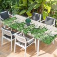 thumbnail image 2 of St. Patrick's Table Cloths for 8 Foot Rectangle Tables, Luck Shamrocks Eucalyptus Leaves Flowers Vintage Patio Waterproof Elastic Fitted Tablecloths, Washable Rectangular Table Cover for Camping, 2 of 8