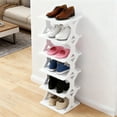 thumbnail image 5 of Small Shoe Rack, 3-tier Corner Storage Cabinet, Plastic Material, Easy Assembly, for Home Organization,Vsgery, 5 of 8