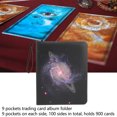 thumbnail image 3 of Premium Card Binder 900 Capacity, Waterproof PU Leather Holder For Trading Cards, Collector Card Album, Compatible With PKM, , Sports Cards - Scratch Proof,, 3 of 8