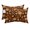 Orange Brown, variant on 1 Pack Outdoor Waterproof Throw Pillows for Head,Rustic Thanksgiving Pumpkin Cushion Cases with Insert&Straps Neck Pillows for Patio Recliner Chair,Fall Leaf Pine Cone Seamless
