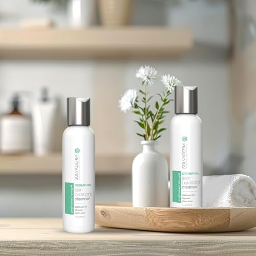 Solvaderm Dermpura Gentle Facial Cleanser – Daily Purifying Face Wash with Natural Botanicals for All Skin Types – Removes Dirt, Oil & Makeup Without Stripping Moisture – pH-Balanced & Soothing