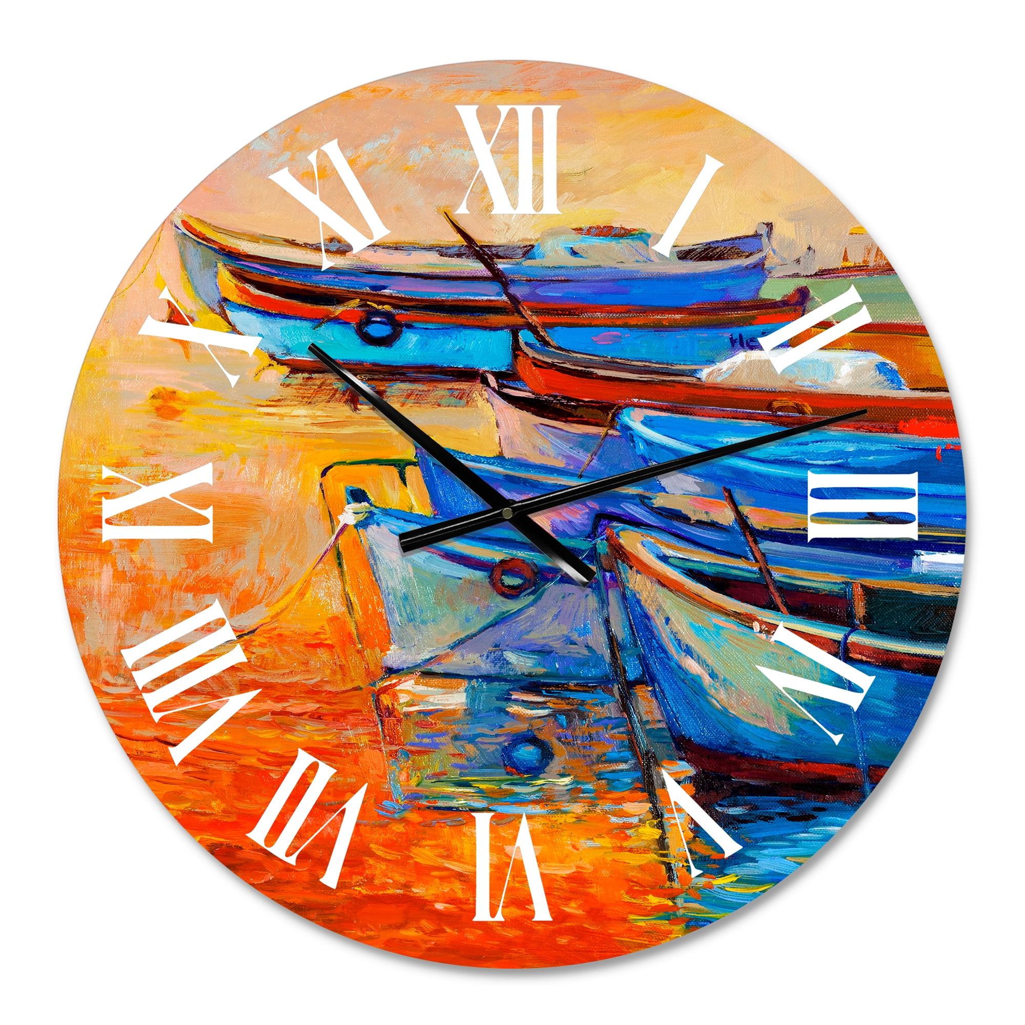 Designart 1 in Coastal Wall Clock