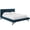 Blue, variant on Modway Julia Queen Biscuit Tufted Upholstered Fabric Platform Bed in Blue