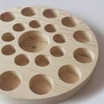 thumbnail image 3 of Organizador de Almacenamiento de Aceites Esenciales, Estante de Exhibición de Presentación de Aceites Esenciales de Madera, Contenedor de Transporte, Wood 22 Slots Fernando Organizador de rack de almacenamiento, 3 of 8