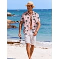 thumbnail image 4 of COOFANDY Short Sleeve Shirts for Men Casual Button Down Summer Shirts Textured Beach Wedding Shirt, 4 of 5