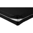 thumbnail image 5 of 100% Egyptian Cotton L Shape Zipper Mattress Cover, 800 TC, 26 Inch Deep Pocket Queen Size (60x80), Stripe Black, 5 of 6