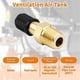 thumbnail image 2 of 4 Set Gold 1/8 Schrader Valve, Metal 1/8 Tank Valve, Brass Pipe with Air Compressor Tank with Sealin, 2 of 5