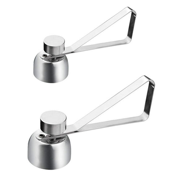 TABLZONE Silver Egg Opener Stainless Steel Kitchen Tool for Home 2Pcs