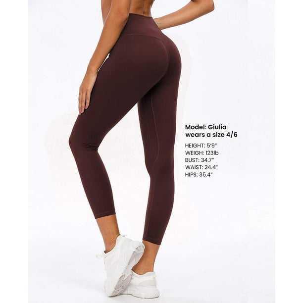 Women Yoga Leggings Buttery-Soft 7/8 Length Pants Non See Through