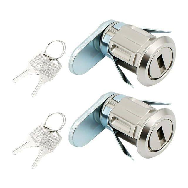 2 cerraduras de leva, cerraduras para cajas de archivos, cerradura apilable universal multiusos, cerradura de lengüeta para caja de radio, armarios el