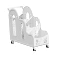 thumbnail image 4 of LOVIVER Support de Rangement pour Tapis Haltères Bloc Multifonction Support de Poids Blanc, 4 of 8
