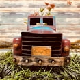 thumbnail image 7 of LAMIRO Home Decoration Spring Summer Large Rustic Farmhouse-Truck,Vintage Rust Truck Decor with Flowers Farmhouse-Table Decor, 7 of 7
