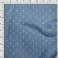 thumbnail image 4 of oneOone Viscose Chiffon Blue Fabric Asian Ornamental Craft Projects Decor Fabric Printed By The Yard 42 Inch Wide, 4 of 4