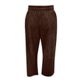 thumbnail image 7 of Endives Women's Sweatpant Wide Leg Pants Corduroy High Waist Barrel Pants Comfy Baggy Sweatpants Coffee, 7 of 7