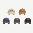 thumbnail image 2 of Gorra de béisbol con bordado de gato FORTUN para hombre y mujer, gorro de algodón sólido, ajustable, Snapback, letras, papá, 1987, 2 of 4