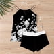 thumbnail image 5 of Traje de baño de 2 piezas para mujer, trajes de baño para mujer, traje de baño estampado de tres piezas con abertura para mujer, 5 of 6
