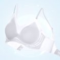 thumbnail image 6 of Zpanxa Womens Bras Wireless Seamless Push-up Padded Full Coverage with Adjustable Straps Breathable Everyday T-Shirt Bra White 36BC, 6 of 7