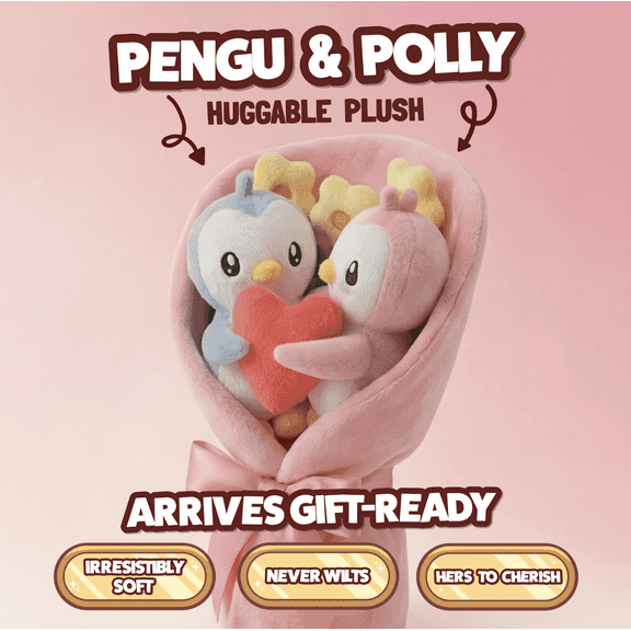 Pudgy Penguins Huggable Plush Bouquet