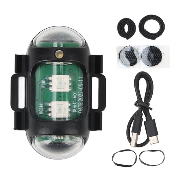 Luz estroboscópica para drones, 3 modos de luz para drones con señal de drones para vuelo nocturno Luz para drones hecha a mano con cuidado Jadeshay A