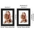thumbnail image 2 of Americanflat 5x7 Picture Frame with Shatter-Resistant Glass with 4x6 Mat cover allows print create elegant - Black, 2 of 6