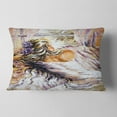 thumbnail image 2 of Designart The River over the Girl - Abstract Throw Pillow - 12x20, 2 of 5