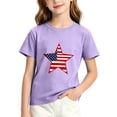 thumbnail image 2 of BFHHYA Youth 4th of July Tee Tops Patriotic Print Crew Neck Short Sleeve Shirts Boys Girls Summer Fashion Tees Shirts 3-15 Years, 2 of 6