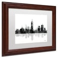 thumbnail image 3 of Trademark Fine Art "Indianapolis Indiana Skyline BG-1" Canvas Art by Marlene Watson, White Matte, Wood Frame, 3 of 4