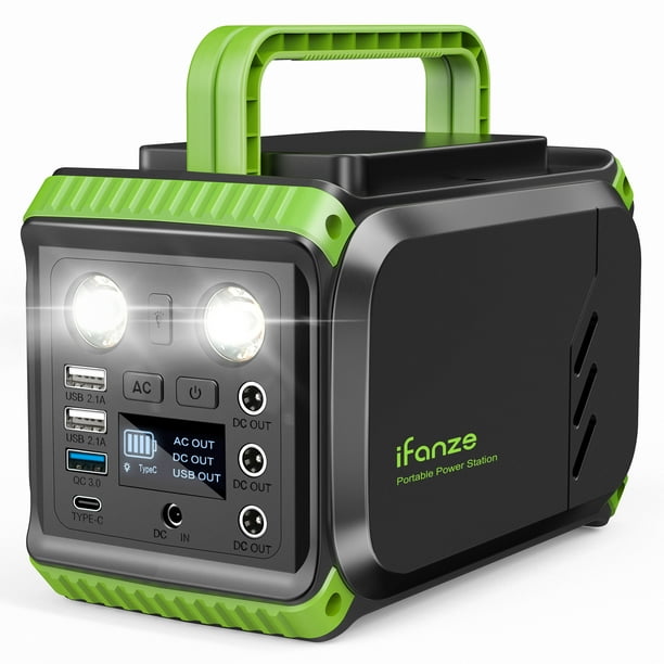 Qunler 200W Portable Power Station, 148Wh 40000mAh Solar Generator with  110V AC Outlets & LED Light, Backup Battery for CPAP, Emergency, Outdoor ...