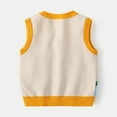 thumbnail image 4 of Baby Sweater Vest Knitted Children Soft Neck Sleveeless Knitted Vest for 4-5 Years, 4 of 8