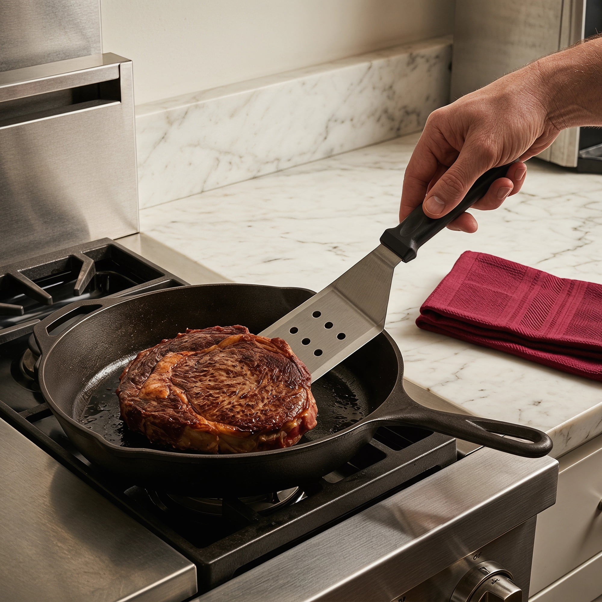 Unique Bargains Heat-Resistant Safe Spatula Utensil Silver-Missed Scoop 8.9" x 2.8"