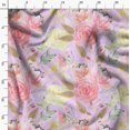 thumbnail image 3 of Soimoi Velvet Fabric Leaf Floral Print Fabric by Yard 58 Inch Wide, 3 of 6