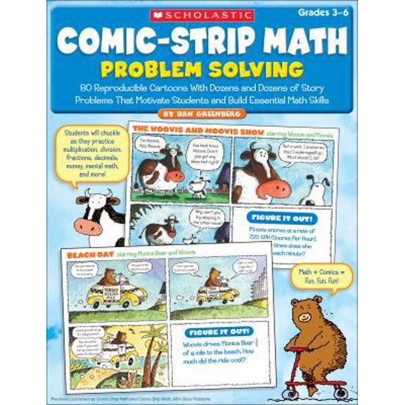 Pre-Owned Comic-Strip Math: Problem Solving: 80 Reproducible Cartoons with Dozens and Dozens of Story Problems That Motivate Students and Build Essential Math S (Paperback) 0545195713 9780545195713