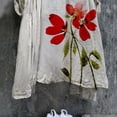 thumbnail image 4 of Vestido HUOGUO Vintage Floral Manga 3/4 para mujer, talla grande, 4 of 5