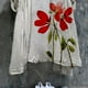 thumbnail image 4 of Vestido HUOGUO Vintage Floral Manga 3/4 para mujer, talla grande, 4 of 5