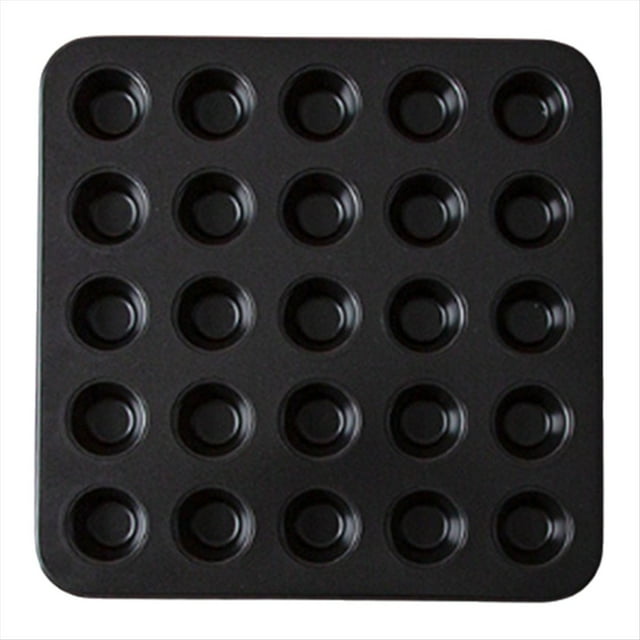 Molde Redondo para Pastel de 25 Tazas, Antiadherente, para Mini Muffins, para Hornear, Accesorios de Cocina